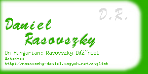 daniel rasovszky business card